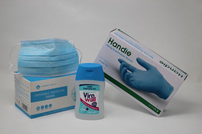 Complete PPE Pack - Gloves, Sanitizer & Masks